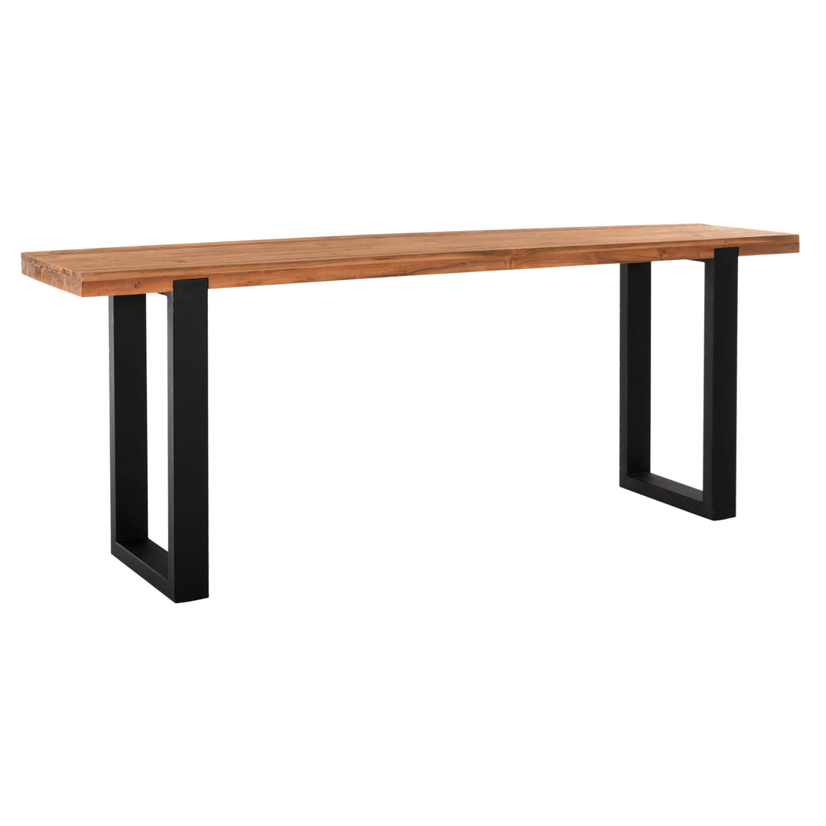 КОНЗОЛА SHIRE РЕЦИКЛИРАН ТИК - КРАКА ОТ ЧЕРЕН МЕТАЛ 240x50x90Hсм.