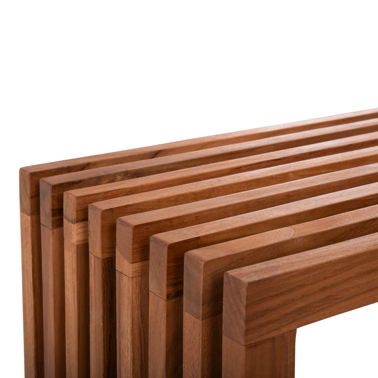 Конзола NYA от масивен тиков дървен материал в естествен цвят 130x29,5x46H cm.