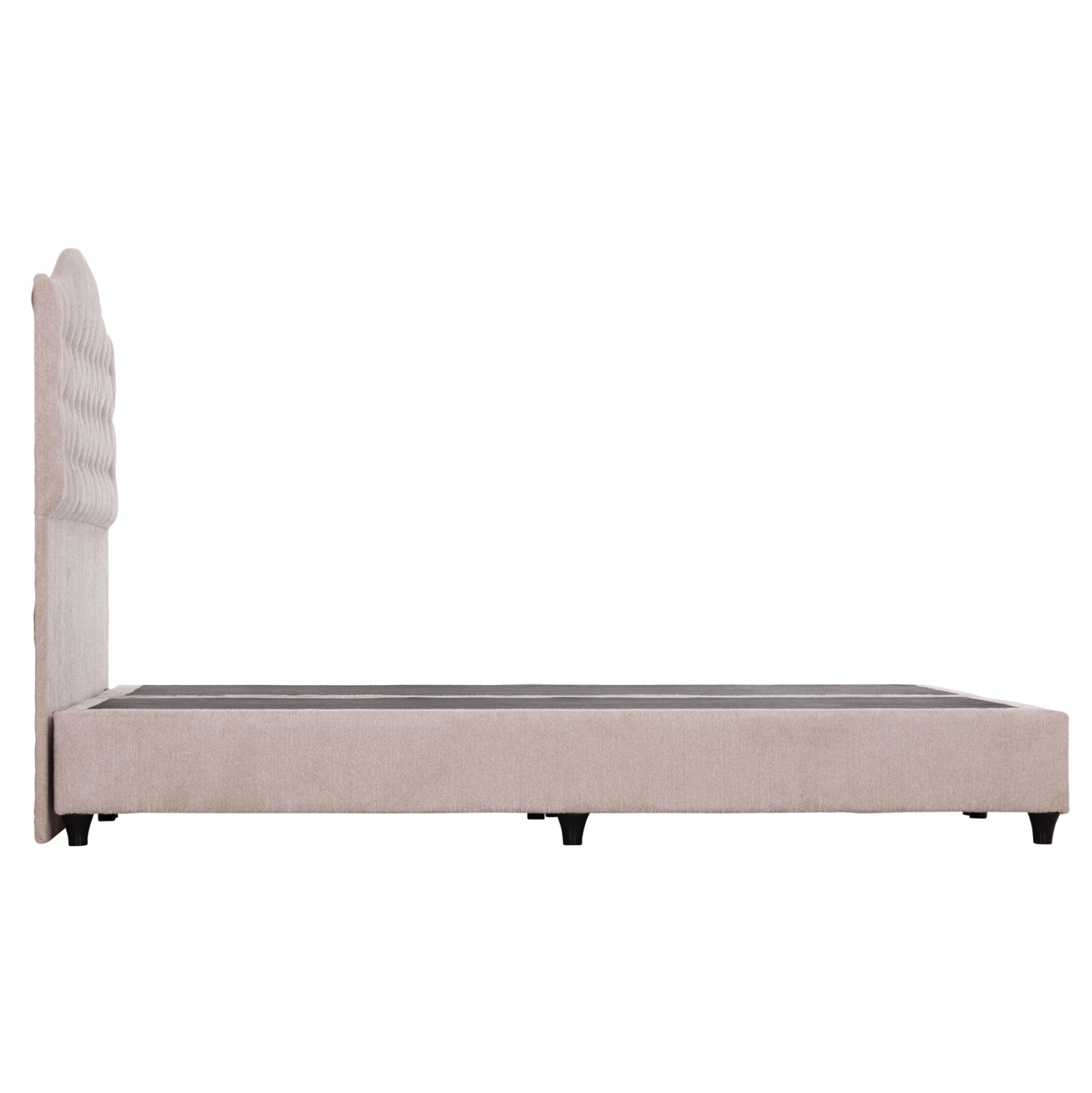 Легло MALENA бежова тъкан тип NUBUCK за матрак 150x200cm