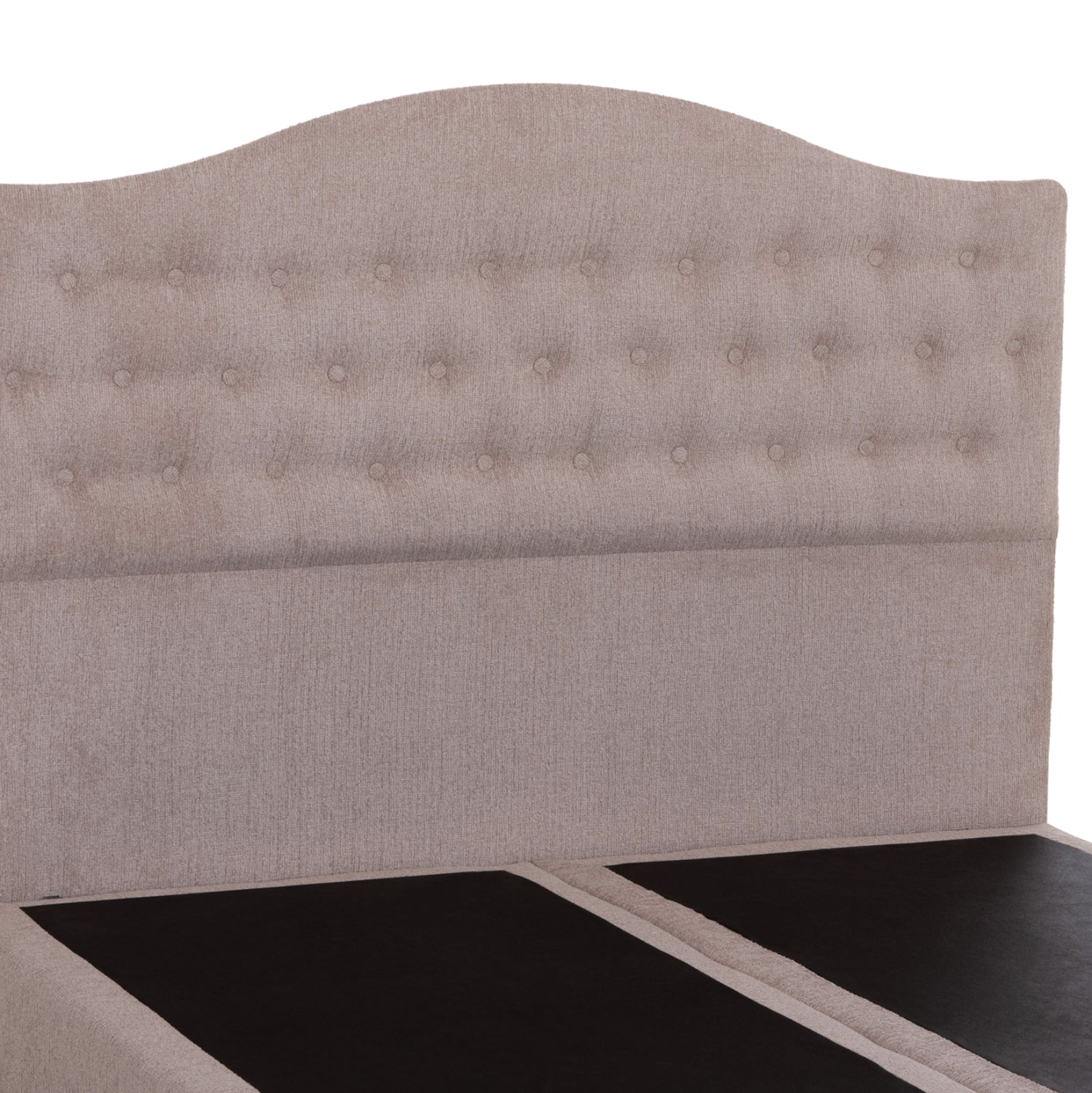Легло MALENA бежова тъкан тип NUBUCK за матрак 150x200cm