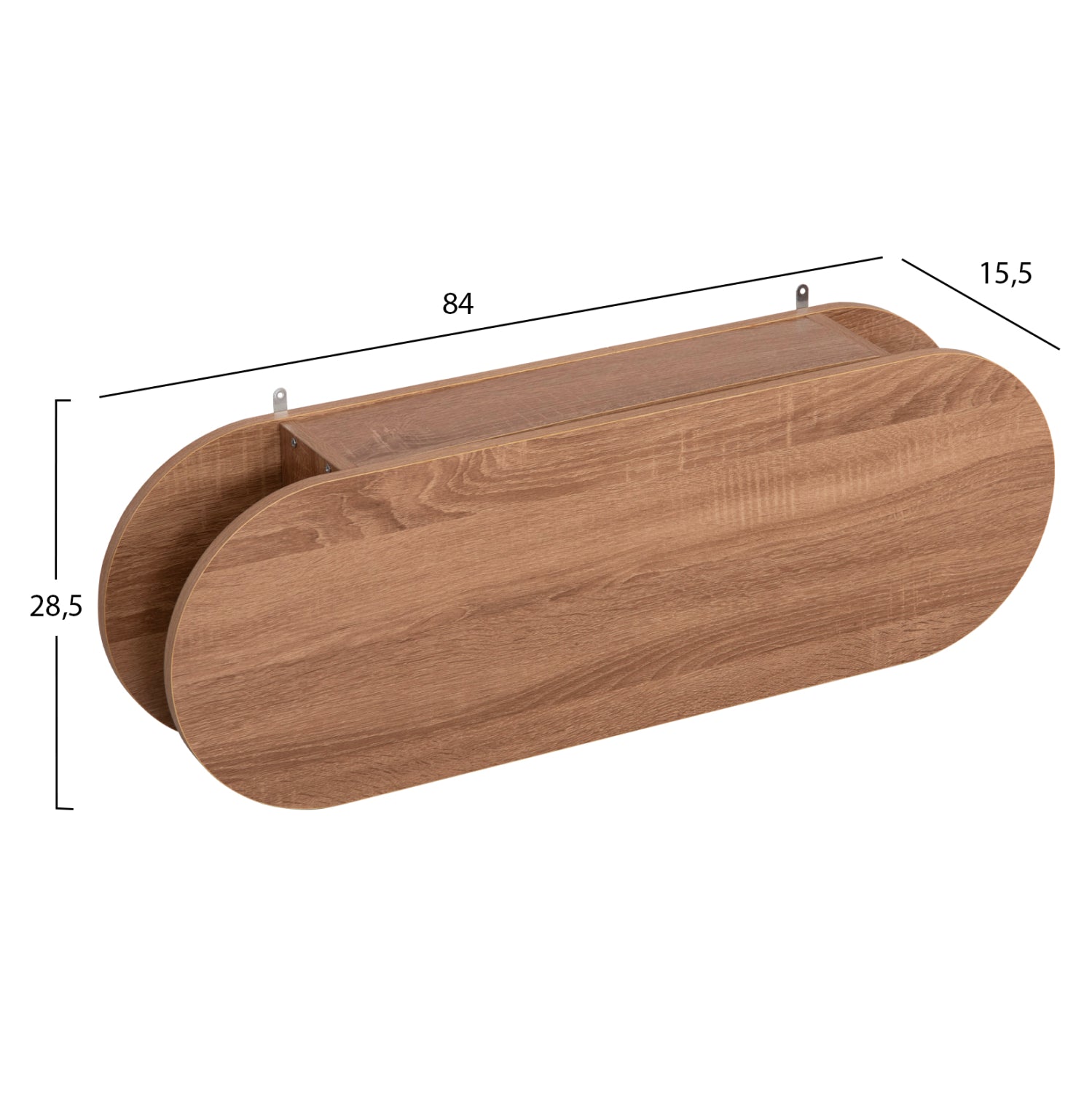 Закачалка за антре с шкафче и рафт меламин сонома 84x15.5x28.5Hсм.