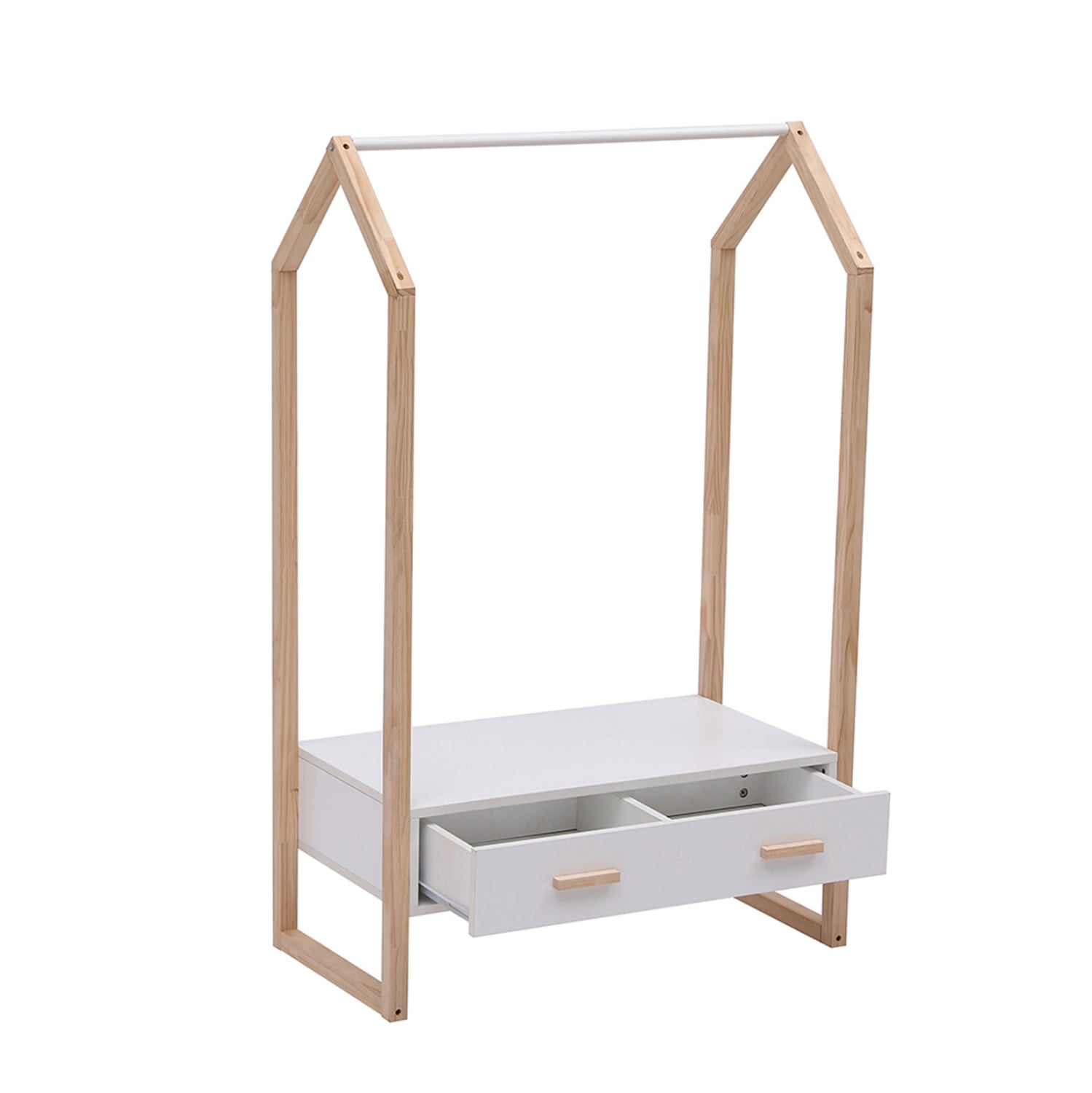 Закачалка за деца с чекмедже Мираж меламин-смърч 80x40x125Hсм.