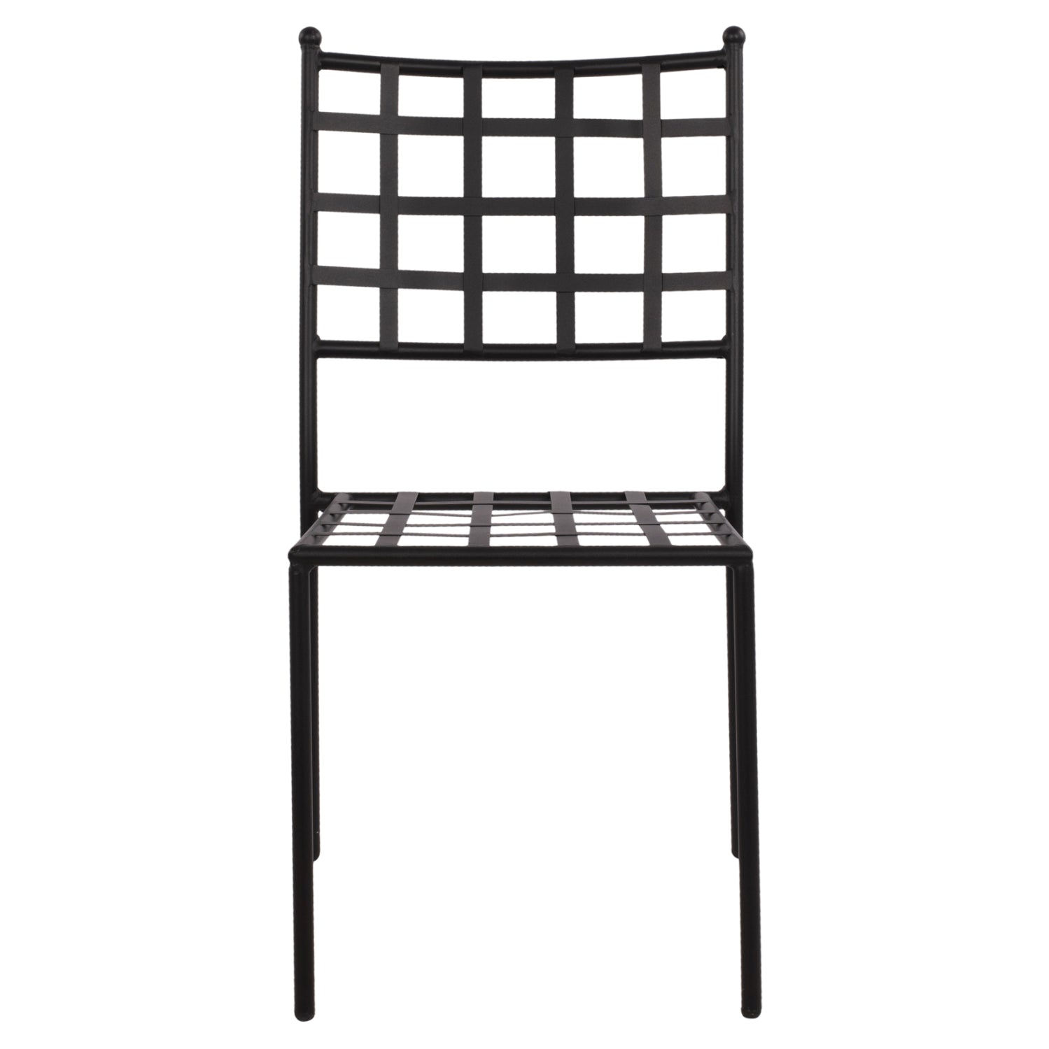 Метален стол в черен цвят 46x58x88 см