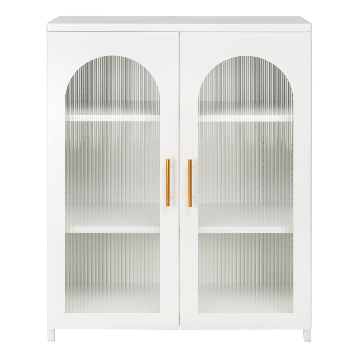 Метален шкаф за витрина CARIL Бял 80x37-40x102Hсм.