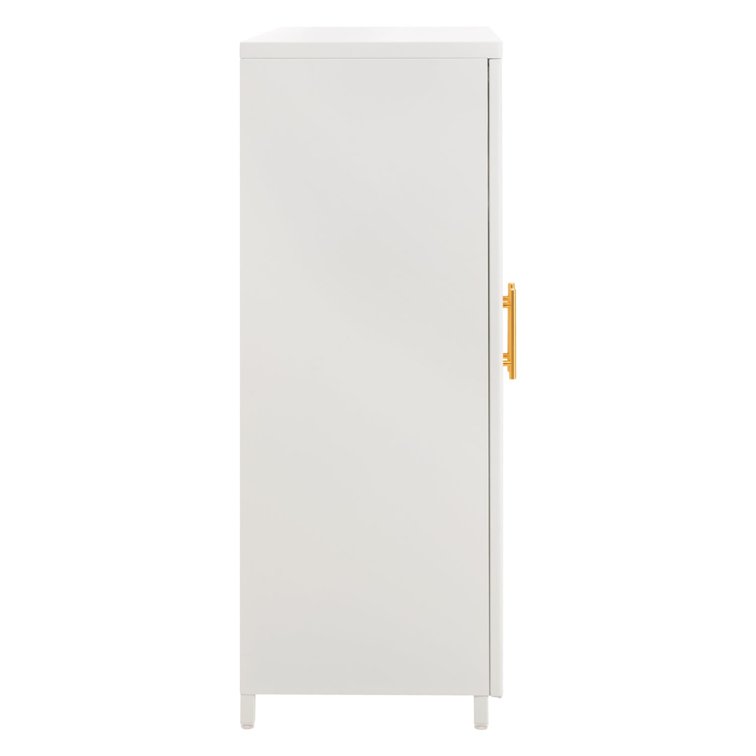 Метален шкаф за витрина CARIL Бял 80x37-40x102Hсм.