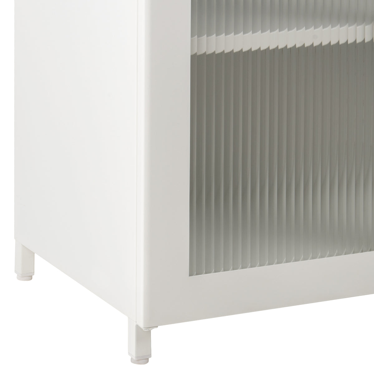 Метален шкаф за витрина CARIL Бял 80x37-40x102Hсм.