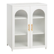Метален шкаф за витрина CARIL Бял 80x37-40x102Hсм.