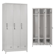 Метален тройник с ключалки и крака ALTONA сив 90x45x185Hcm