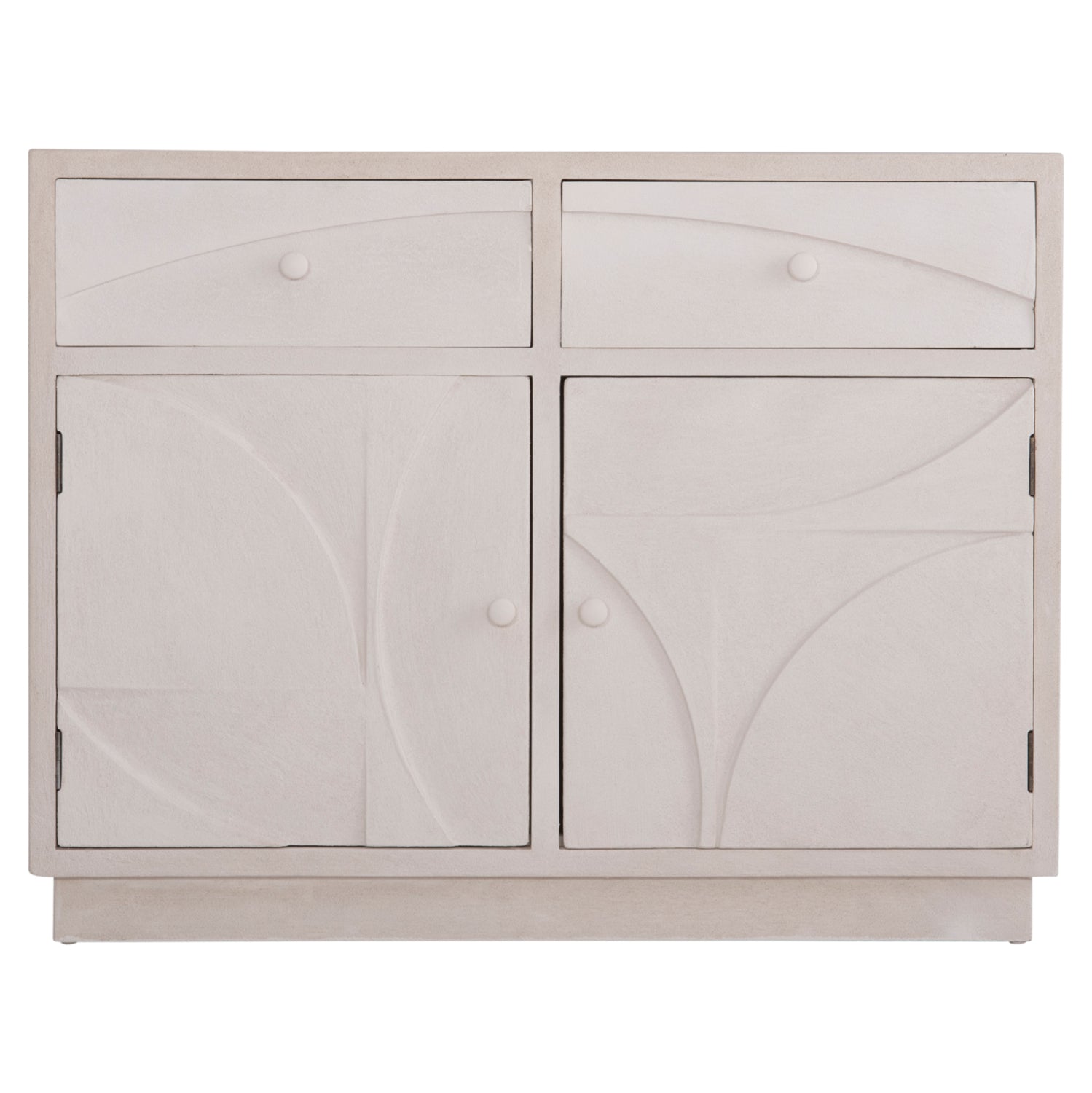 Буфет серия SANTORINI MDF в слонова кост с 2 чекмеджета и 2 врати 107x38x82.5Hсм.