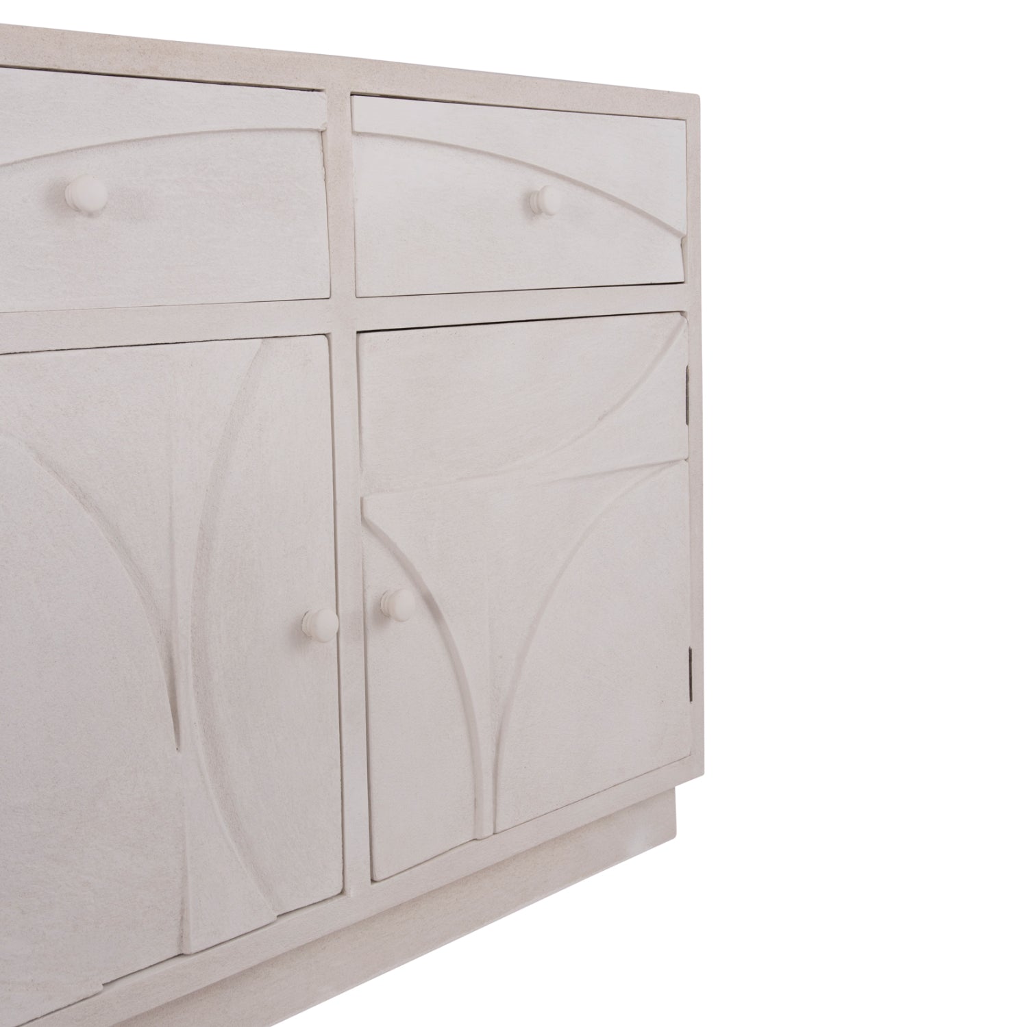 Буфет серия SANTORINI MDF в слонова кост с 2 чекмеджета и 2 врати 107x38x82.5Hсм.
