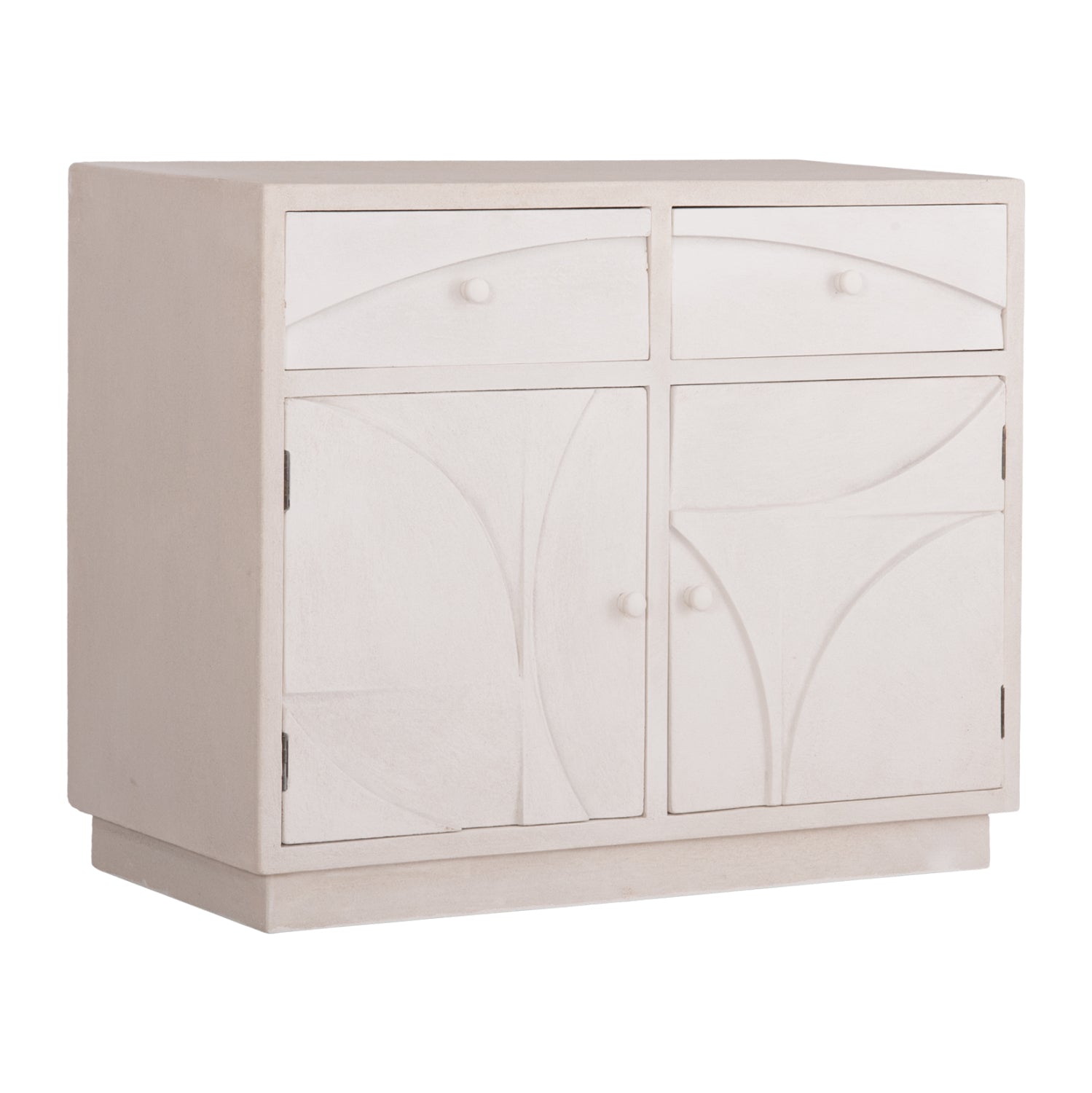 Буфет серия SANTORINI MDF в слонова кост с 2 чекмеджета и 2 врати 107x38x82.5Hсм.