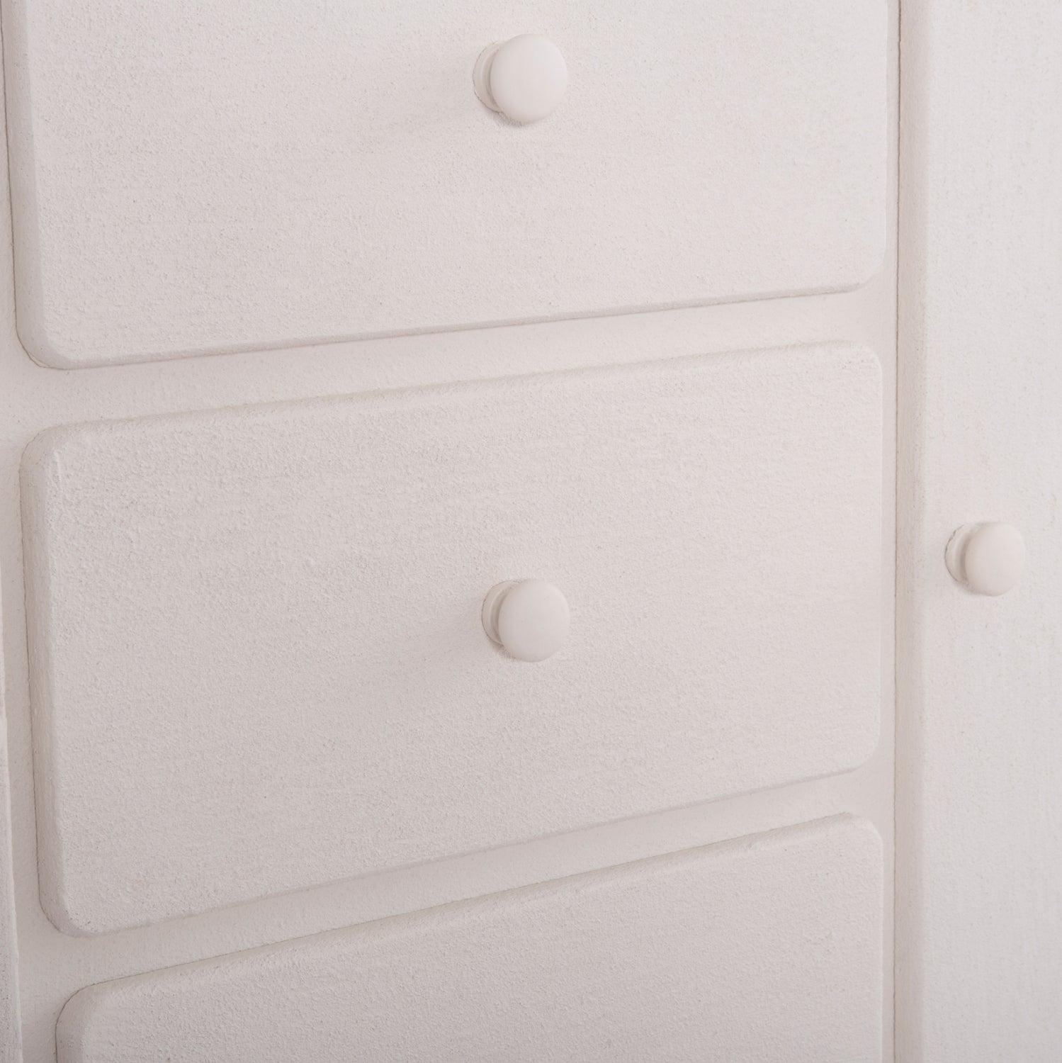 Буфет серия SANTORINI MDF в слонова кост с 3 чекмеджета и 2 врати 120x38x80Hсм.