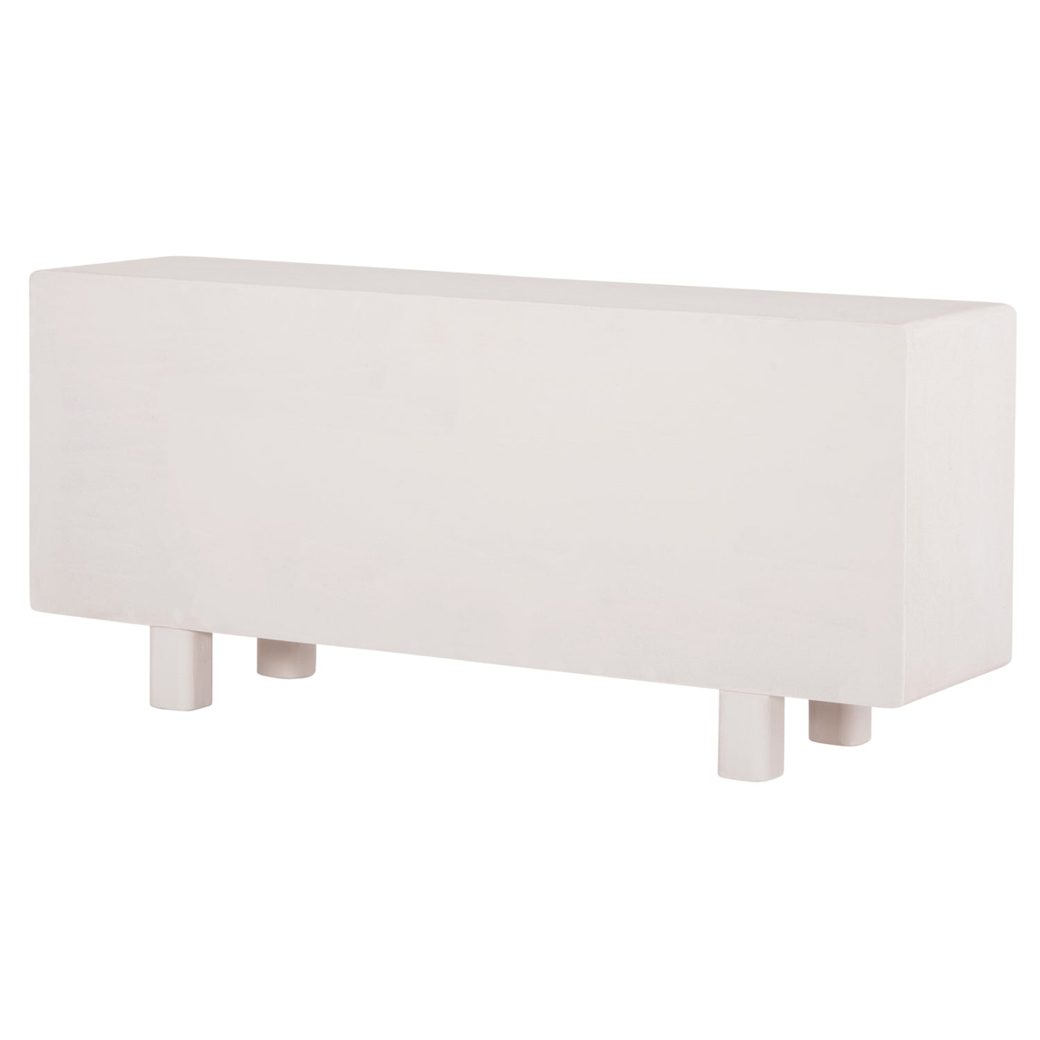 БУФЕТ СЕРИЯ SANTORINI MDF В ЦВЯТ ОФ-УАЙТ - 3 ВРАТИ 140x38x64Hсм.