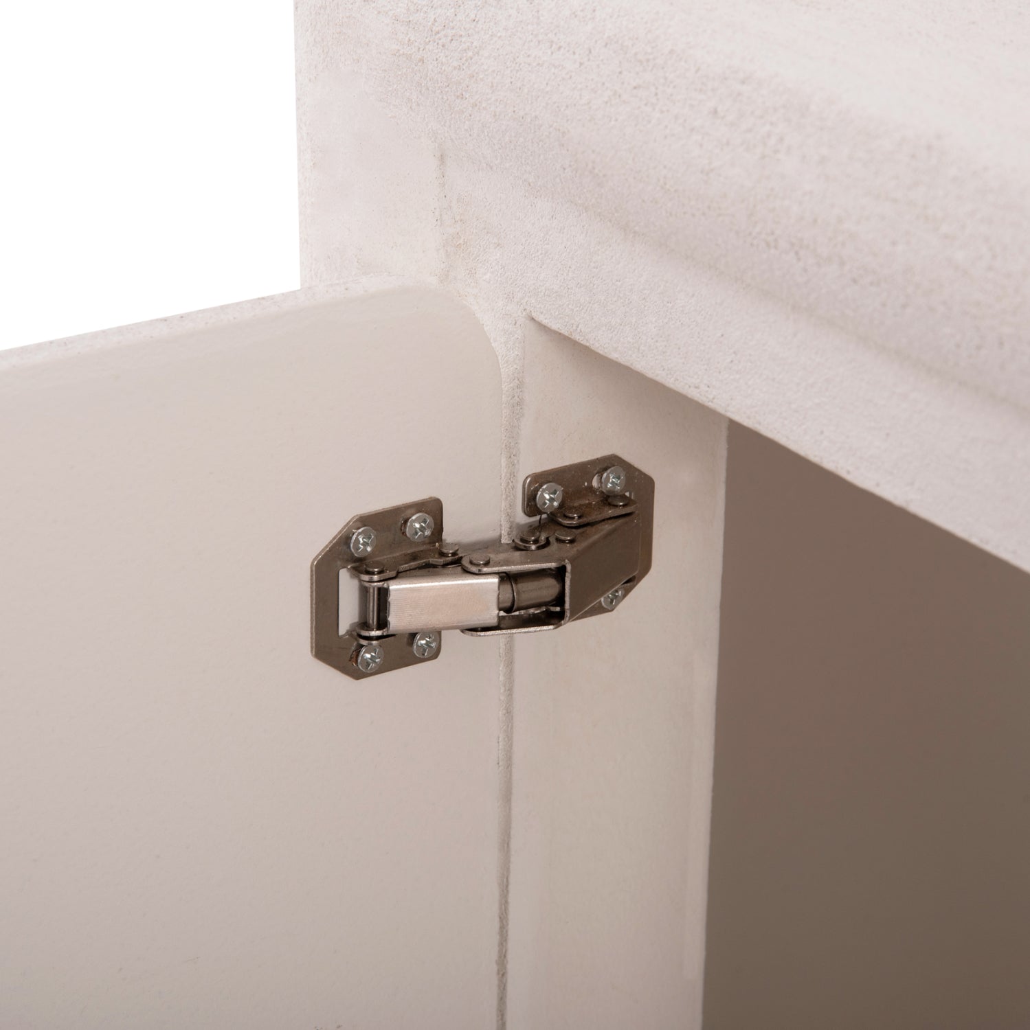 БУФЕТ СЕРИЯ SANTORINI MDF В ЦВЯТ ОФ-УАЙТ - 3 ВРАТИ 140x38x64Hсм.
