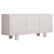 БУФЕТ СЕРИЯ SANTORINI MDF В ЦВЯТ ОФ-УАЙТ - 3 ВРАТИ 140x38x64Hсм.