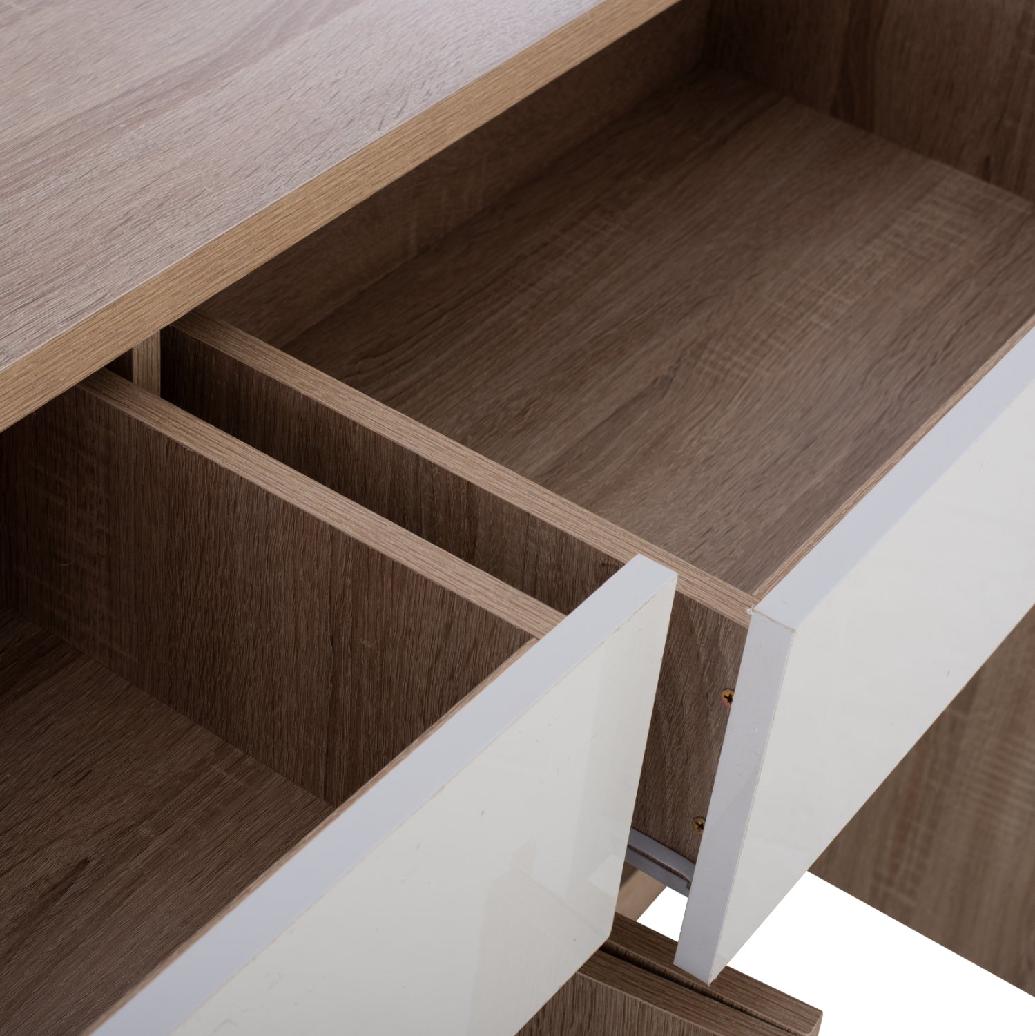 Буфет с 2 чекмеджета и 4 врати сонома 120x40x80см