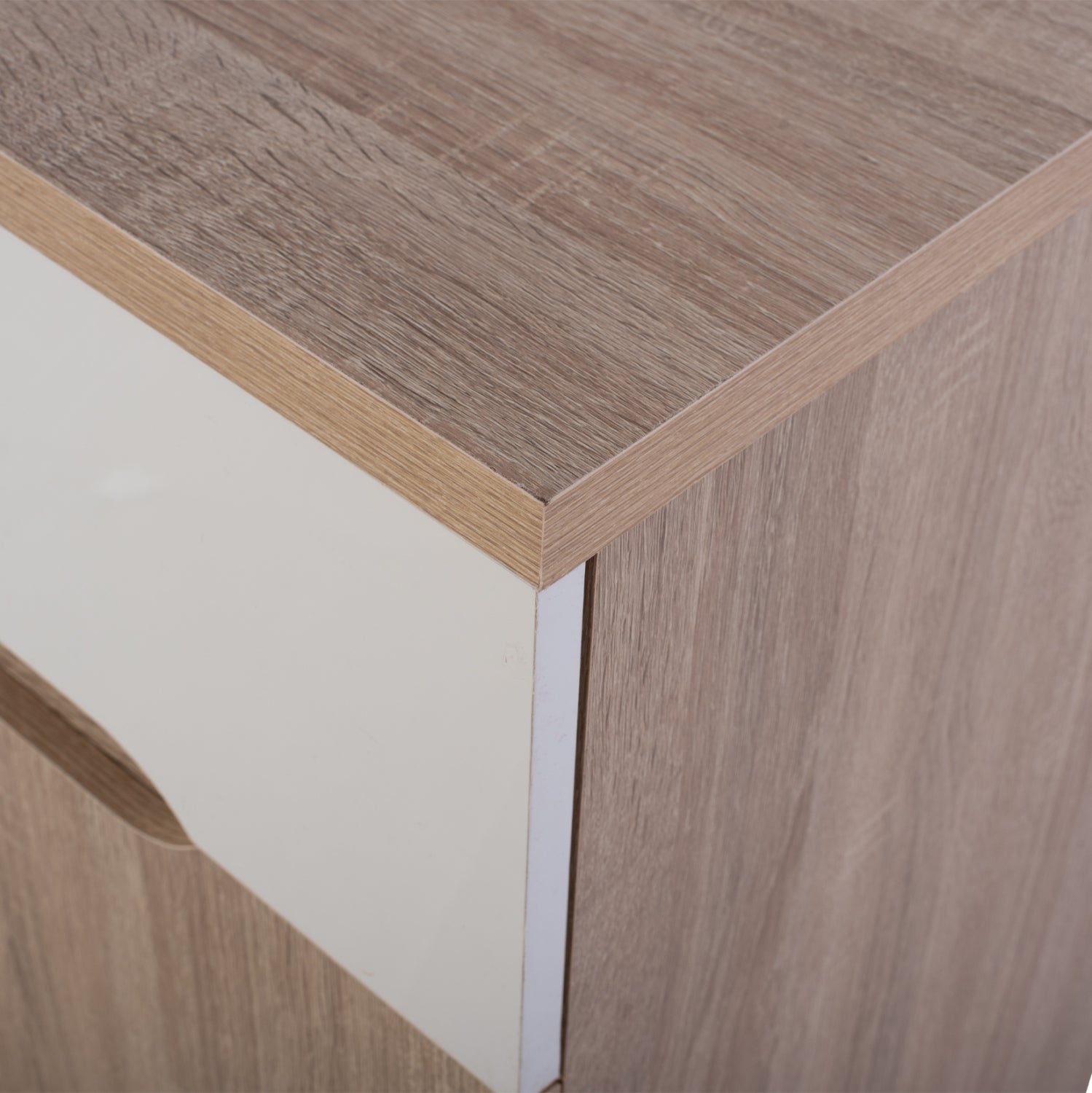 Буфет с 2 чекмеджета и 4 врати сонома 120x40x80см