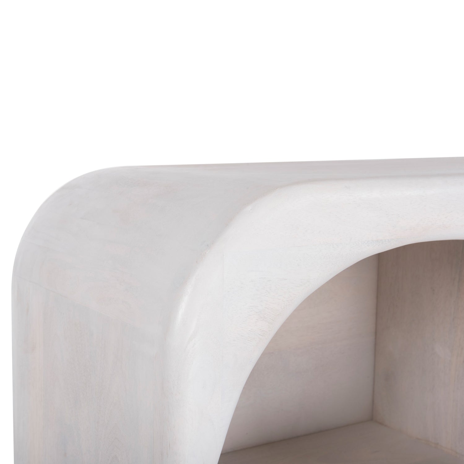 Буфет HANDYR масивно дърво манго в бял цвят 165x35x75Hсм.
