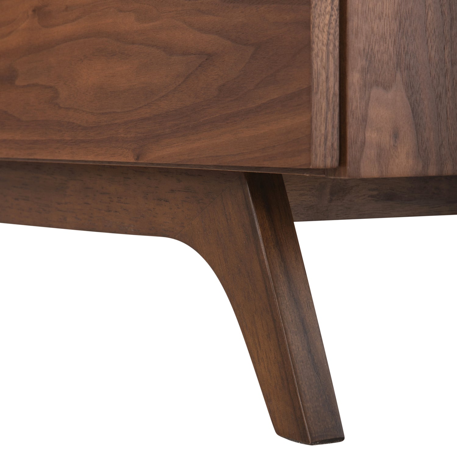 БУФЕТ PREDA MDF с орехов и тъмно сив фурнир 167x28-40x80Hсм.