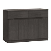 Буфет с 2 чекмеджета и 4 врати зебрано 120x40x80см