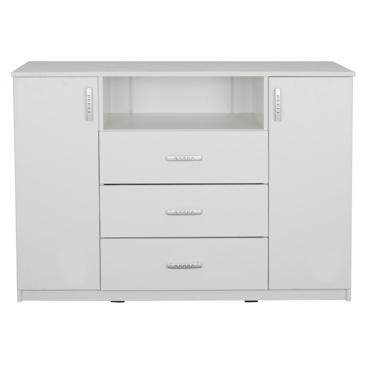 Буфет с 2 врати и 3 чекмеджета Adler бял 120x45x85 см.