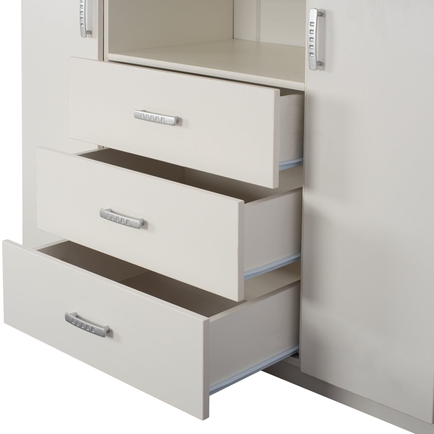 Буфет с 2 врати и 3 чекмеджета Adler бял 120x45x85 см.