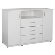 Буфет с 2 врати и 3 чекмеджета Adler бял 120x45x85 см.