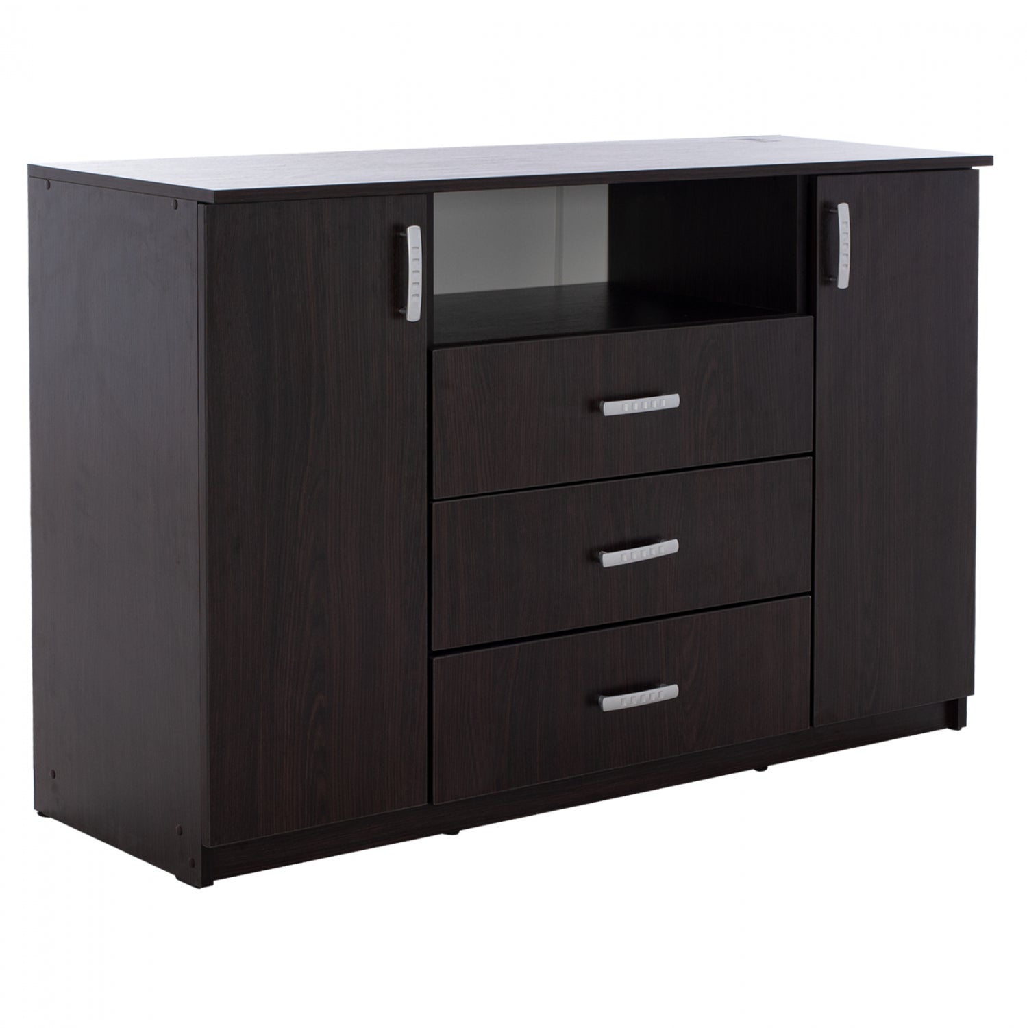 Буфет с 2 врати и 3 чекмеджета Adler венге 120x45x85 см.