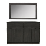 Буфет с огледало зебрано 120x40x80