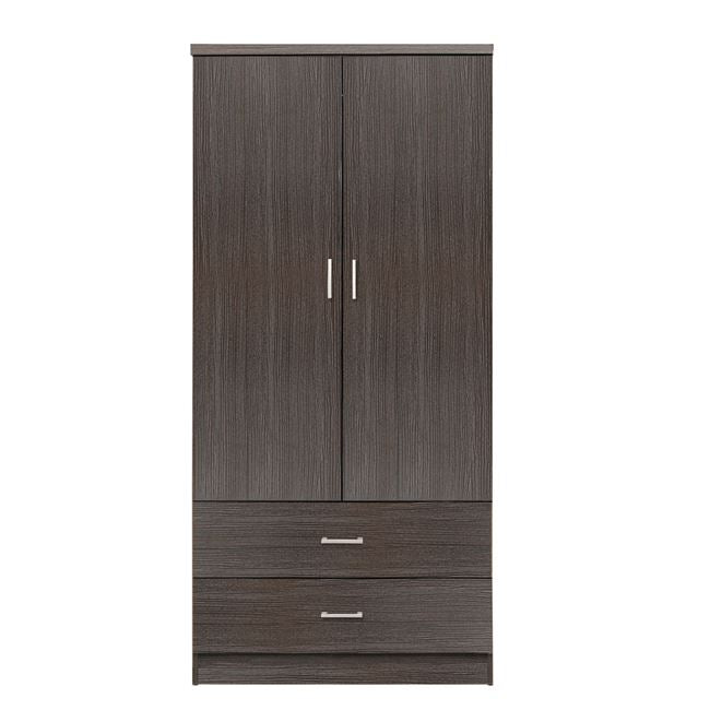 Гардероб с 2 врати и 2 чекмеджета Zebrano 80x42x181