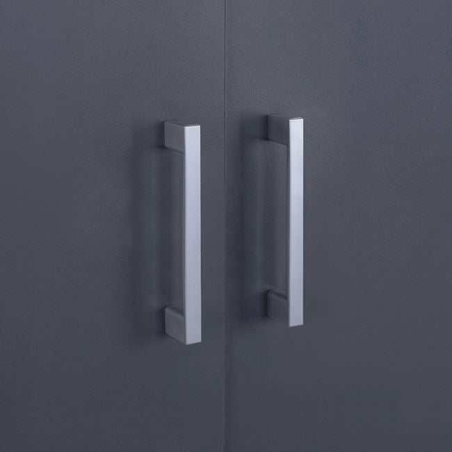 Гардероб с 2 врати и 2 чекмеджета Sonama-Сиво 80x42x180cm