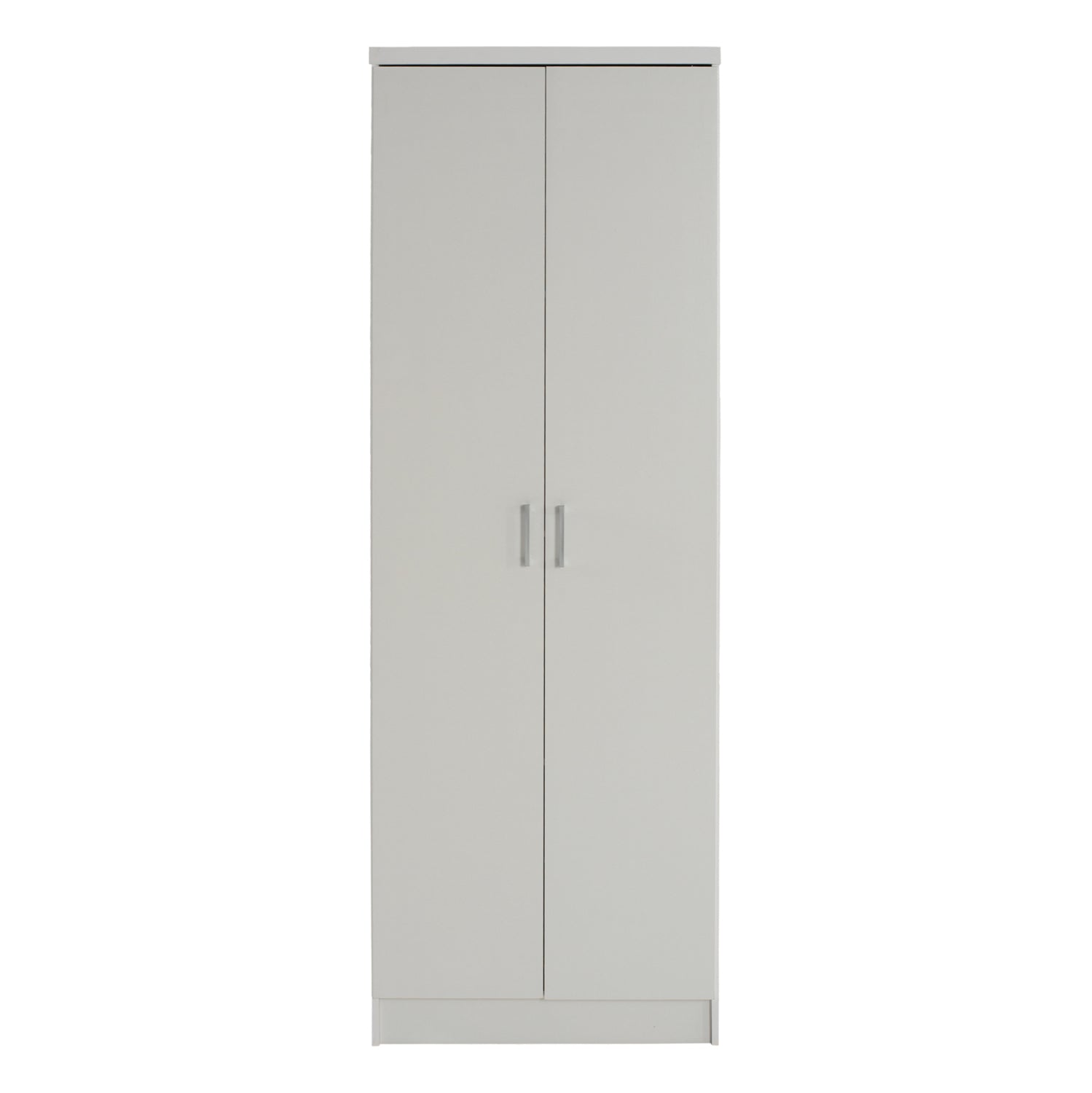 ГАРДЕРОБ BAILEY 2-ВРАТИ 3 РАФТА МЕЛАМИН БЯЛ 60x43x181H см.