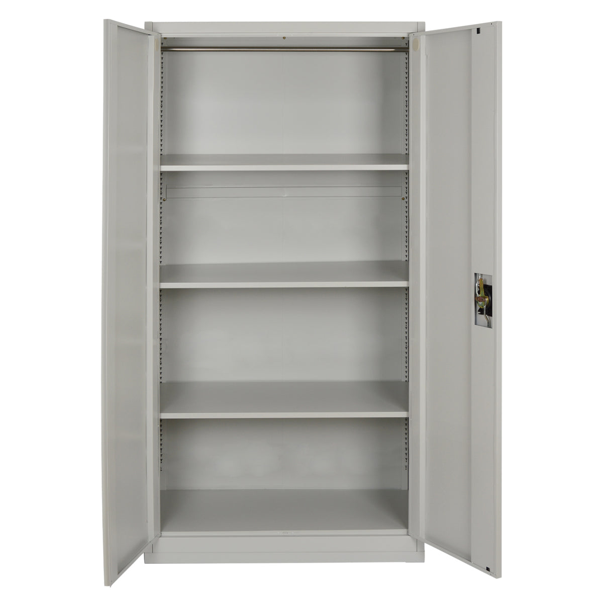 Метален гардероб HRONDA с 2 врати с 3 рафта и ключалка 70x40x170Hсм.