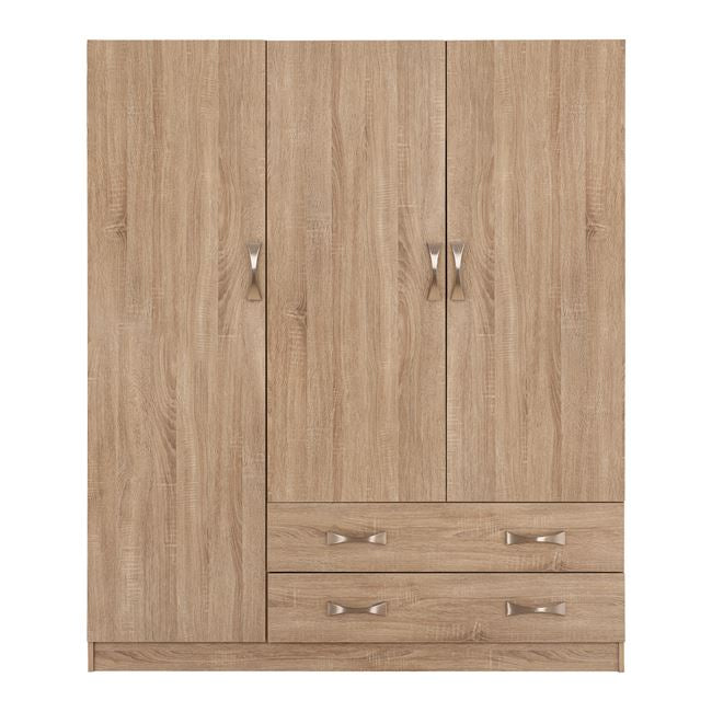 Гардероб 3 врати с 2 чекмеджета Sonama 150x55x180см