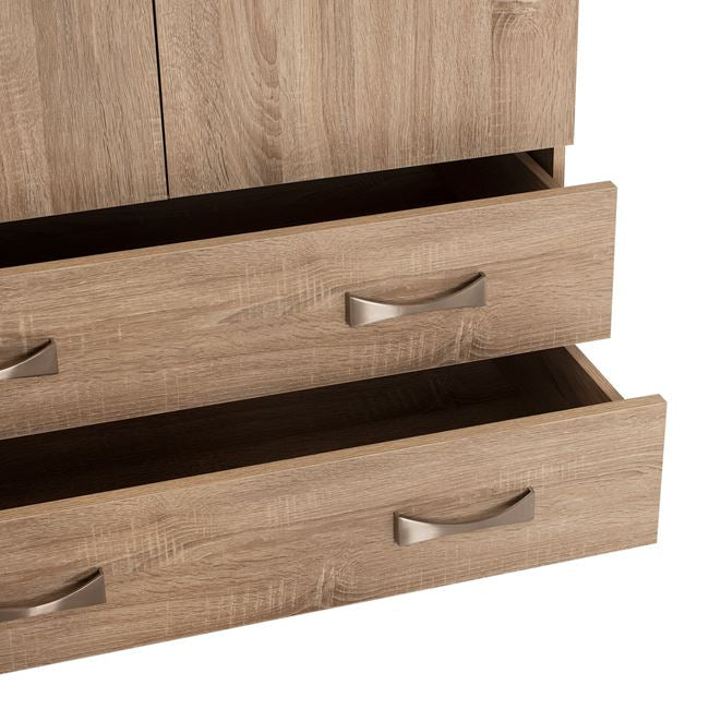 Гардероб 3 врати с 2 чекмеджета Sonama 150x55x180см