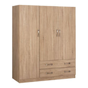 Гардероб 3 врати с 2 чекмеджета Sonama 150x55x180см