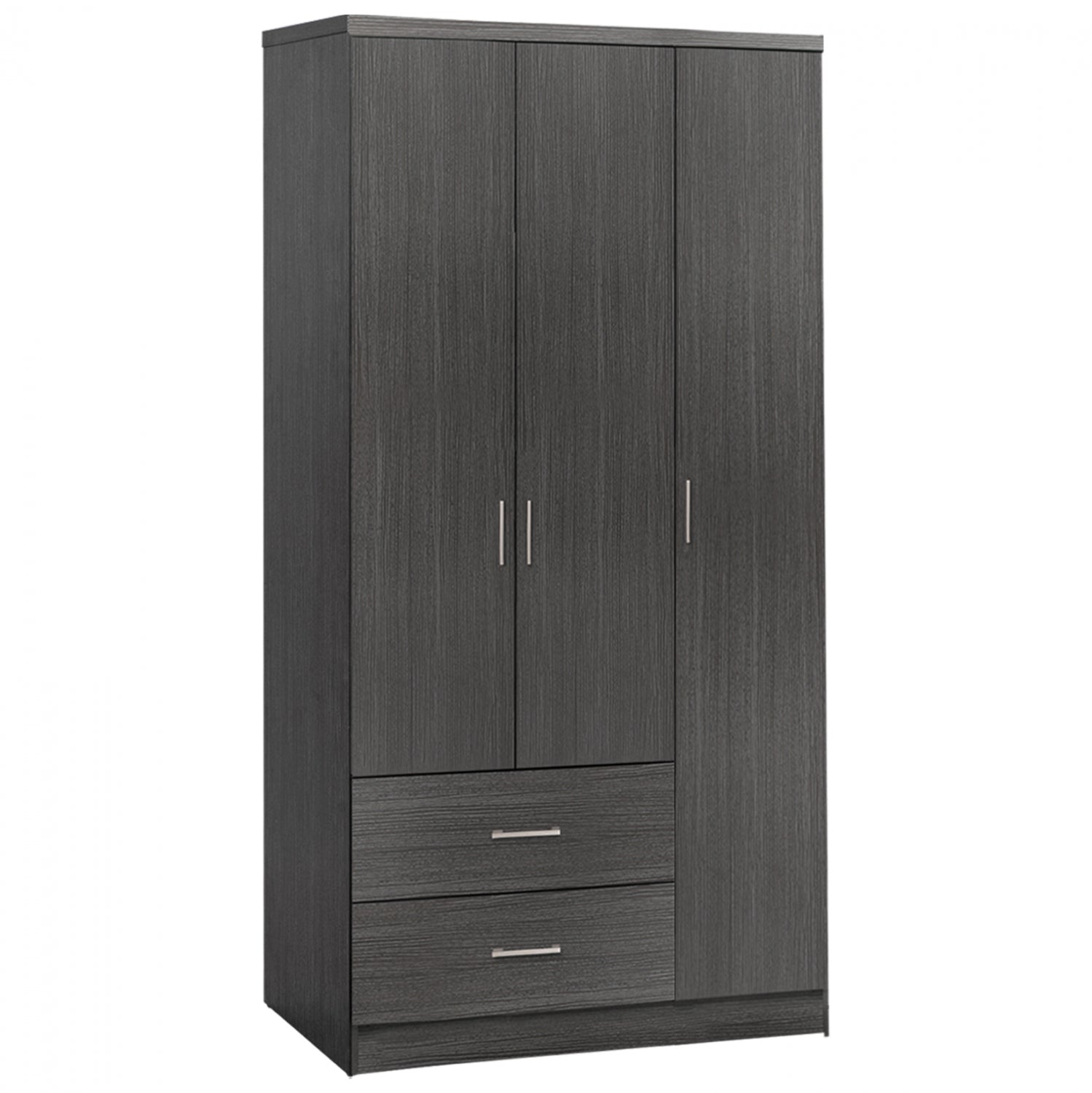Гардероб с 3 врати и 2 чекмеджета Zebrano 89x42,5x181