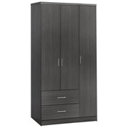 Гардероб с 3 врати и 2 чекмеджета Zebrano 89x42,5x181