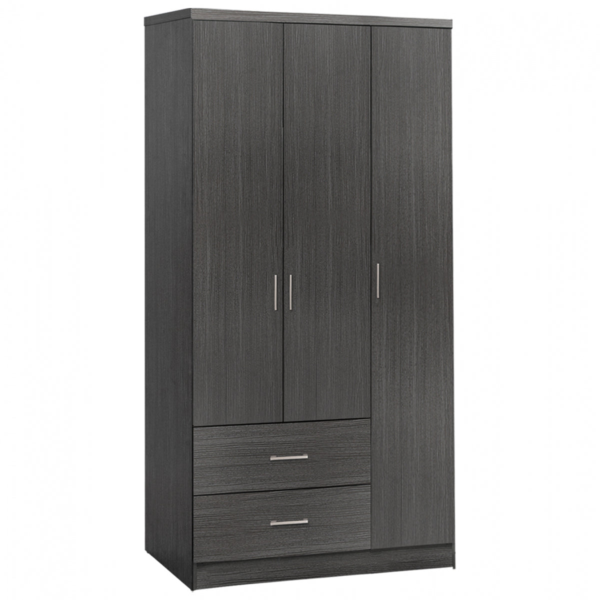 Гардероб с 3 врати и 2 чекмеджета Zebrano 89x42,5x181