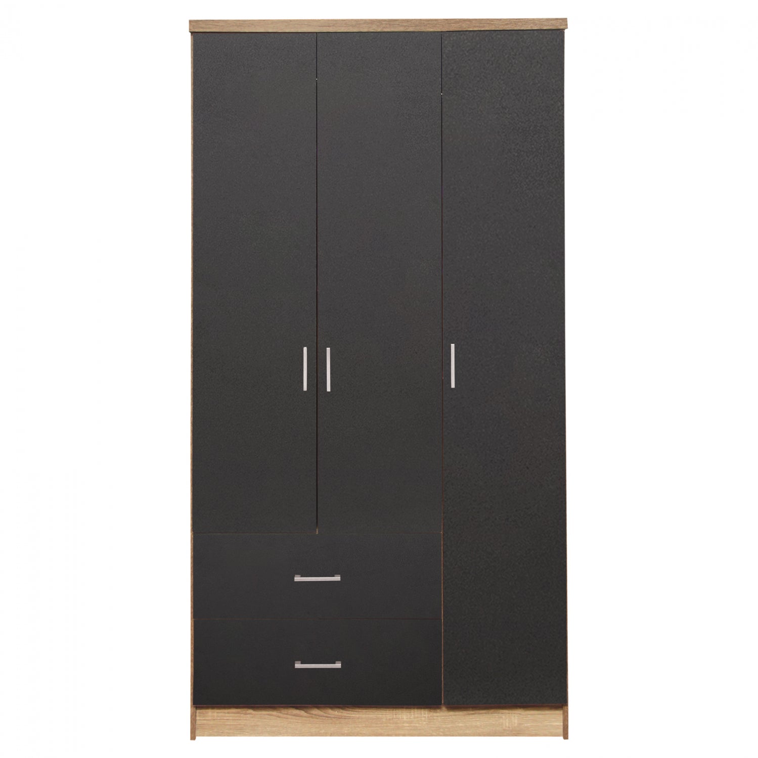 Гардероб с 3 врати и 2 чекмеджета Sonama 89.2x42x181cm