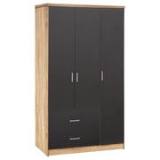 Гардероб с 3 врати и 2 чекмеджета Sonama 89.2x42x181cm