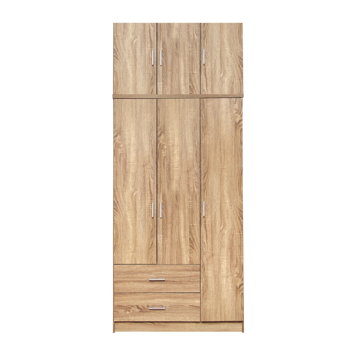 Гардероб 3 врати с Loft & 2 чекмеджета Sonoma 90x42x241