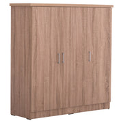 ГАРДЕРОБ 3-ВРАТИ С РАФТОВЕ FUENTO МЕЛАМИН В СОНОМА ДЪБ 120-116x40x123.5Hсм.