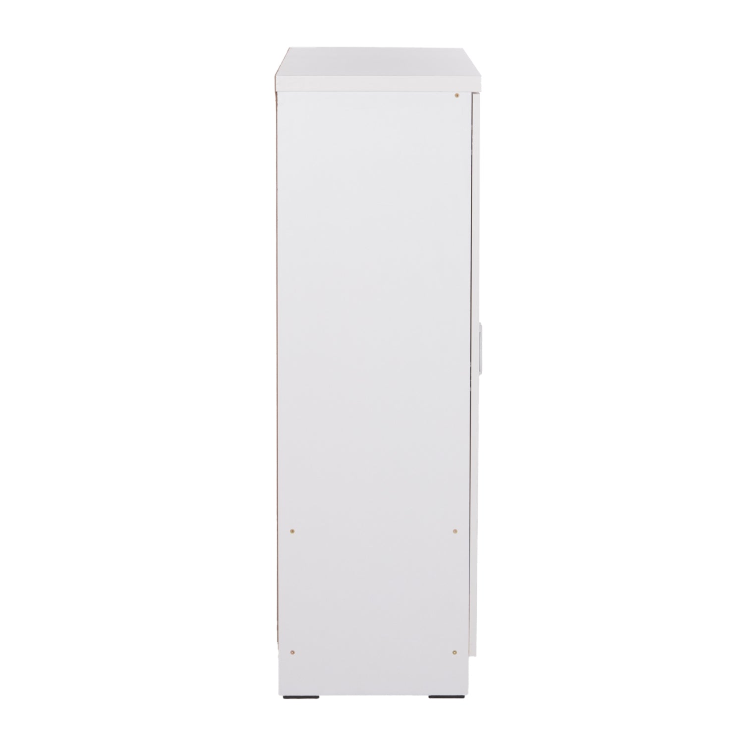 ГАРДЕРОБ 3-ВРАТИ С РАФТОВЕ FUENTO МЕЛАМИН В БЯЛО 120-116x40x123.5Hсм.