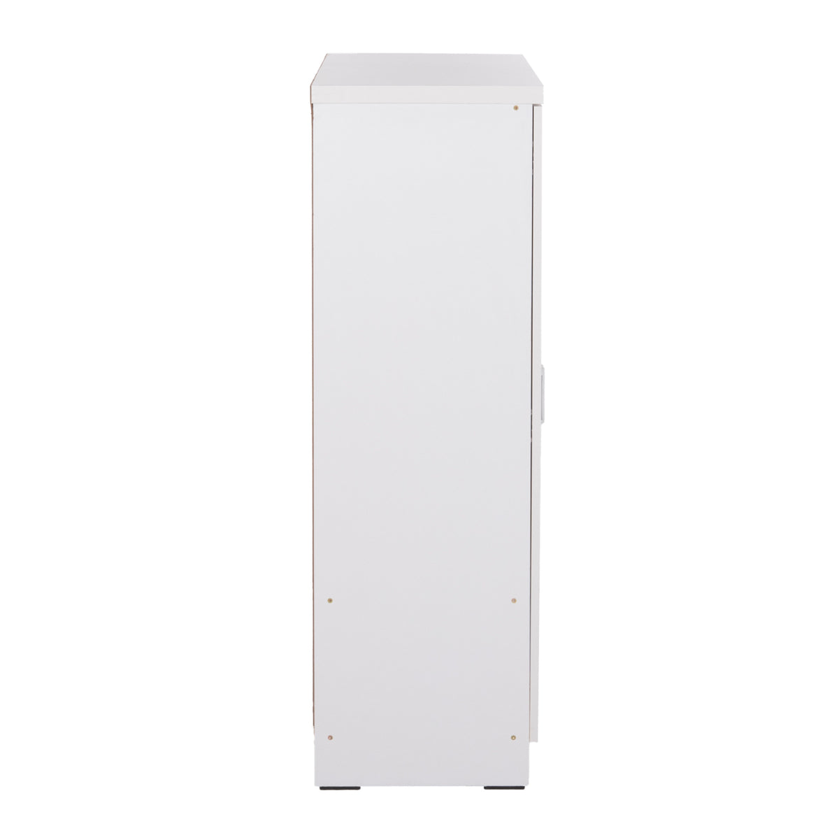 ГАРДЕРОБ 3-ВРАТИ С РАФТОВЕ FUENTO МЕЛАМИН В БЯЛО 120-116x40x123.5Hсм.