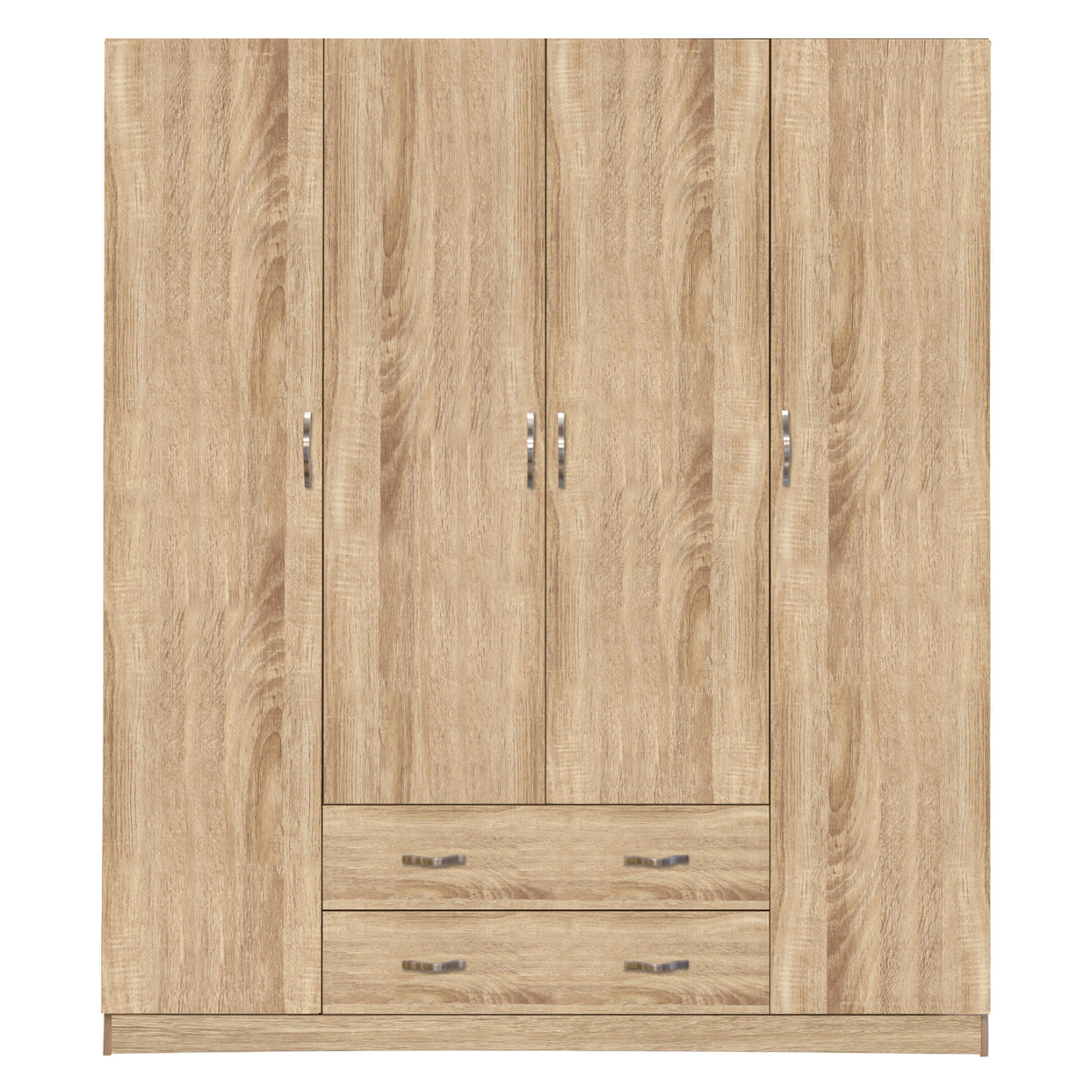 Гардероб 4 врати с 2 чекмеджета 200x56x180Hсм. Sonoma
