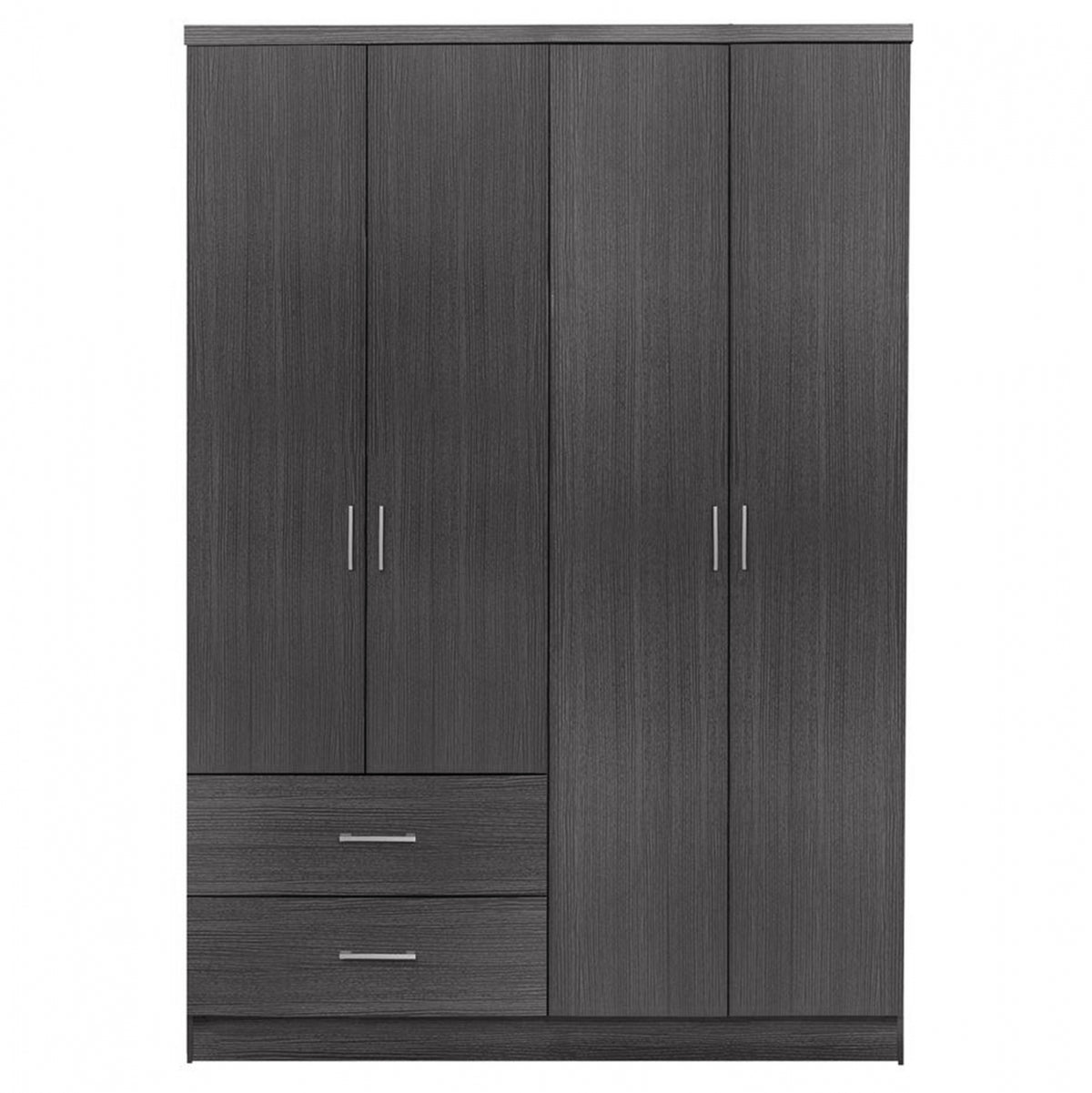 Гардероб с 4 врати и 2 чекмеджета Zebrano 120x42,5x180,5