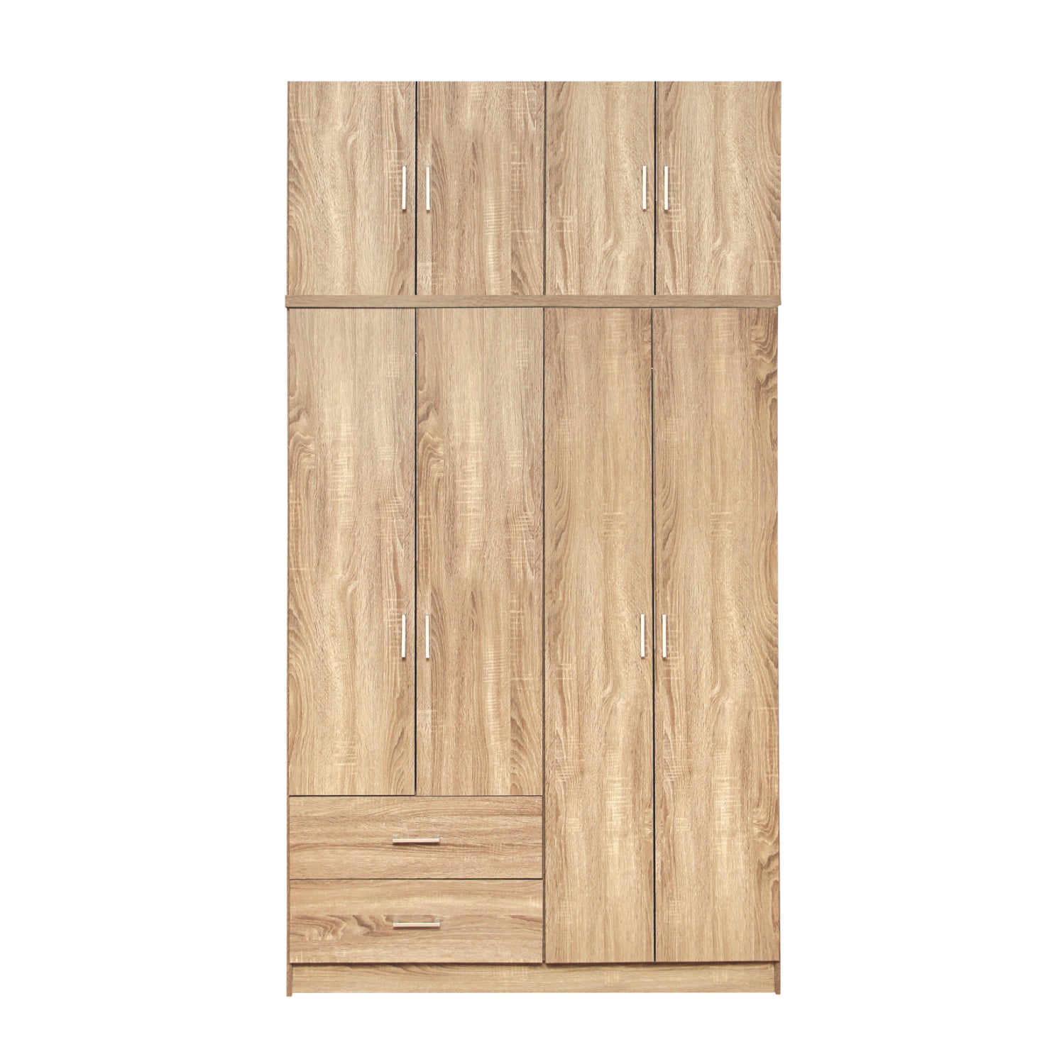 Гардероб 4 врати с loft и 2 чекмеджета sonoma 120x42x241