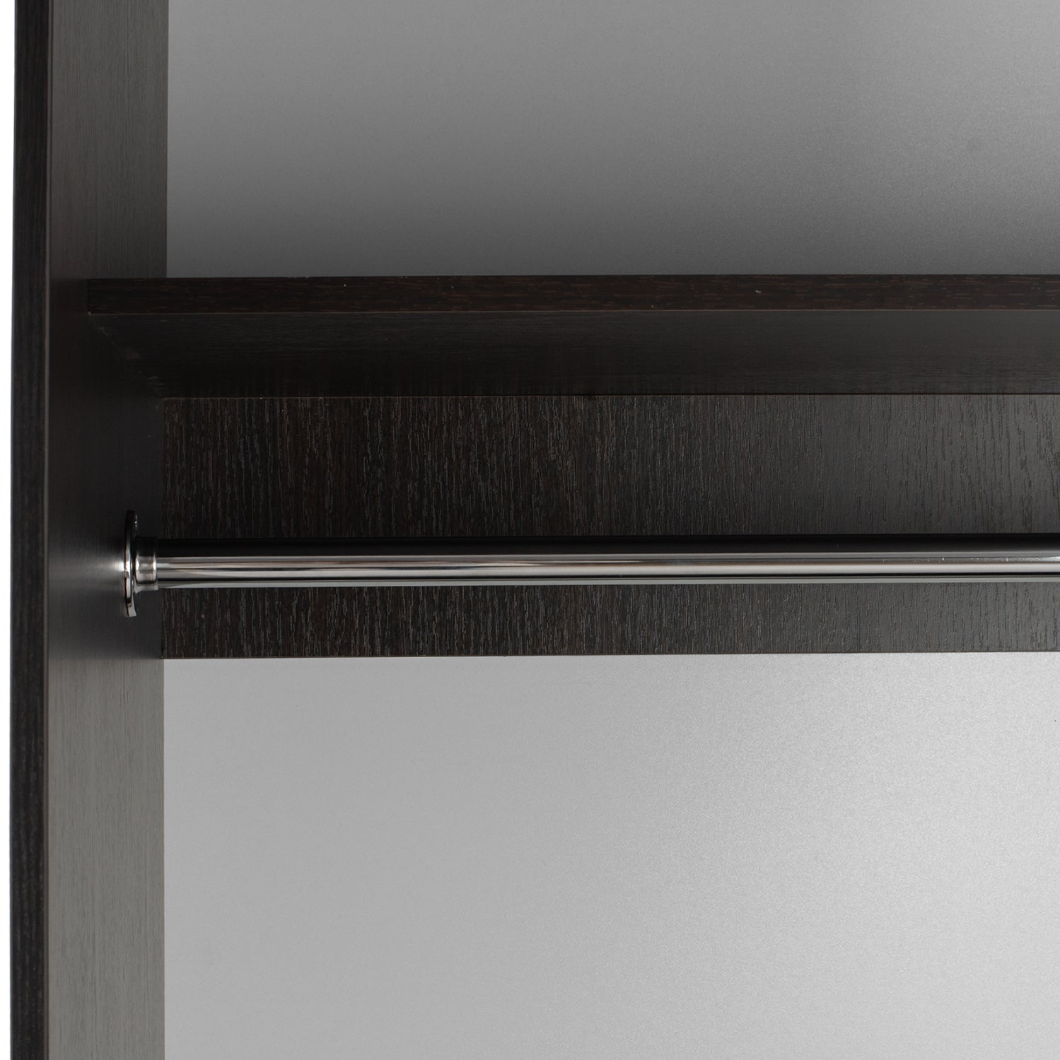 Гардероб 2-крилен ADLER плъзгащи врати огледало венге 160x60x210H
