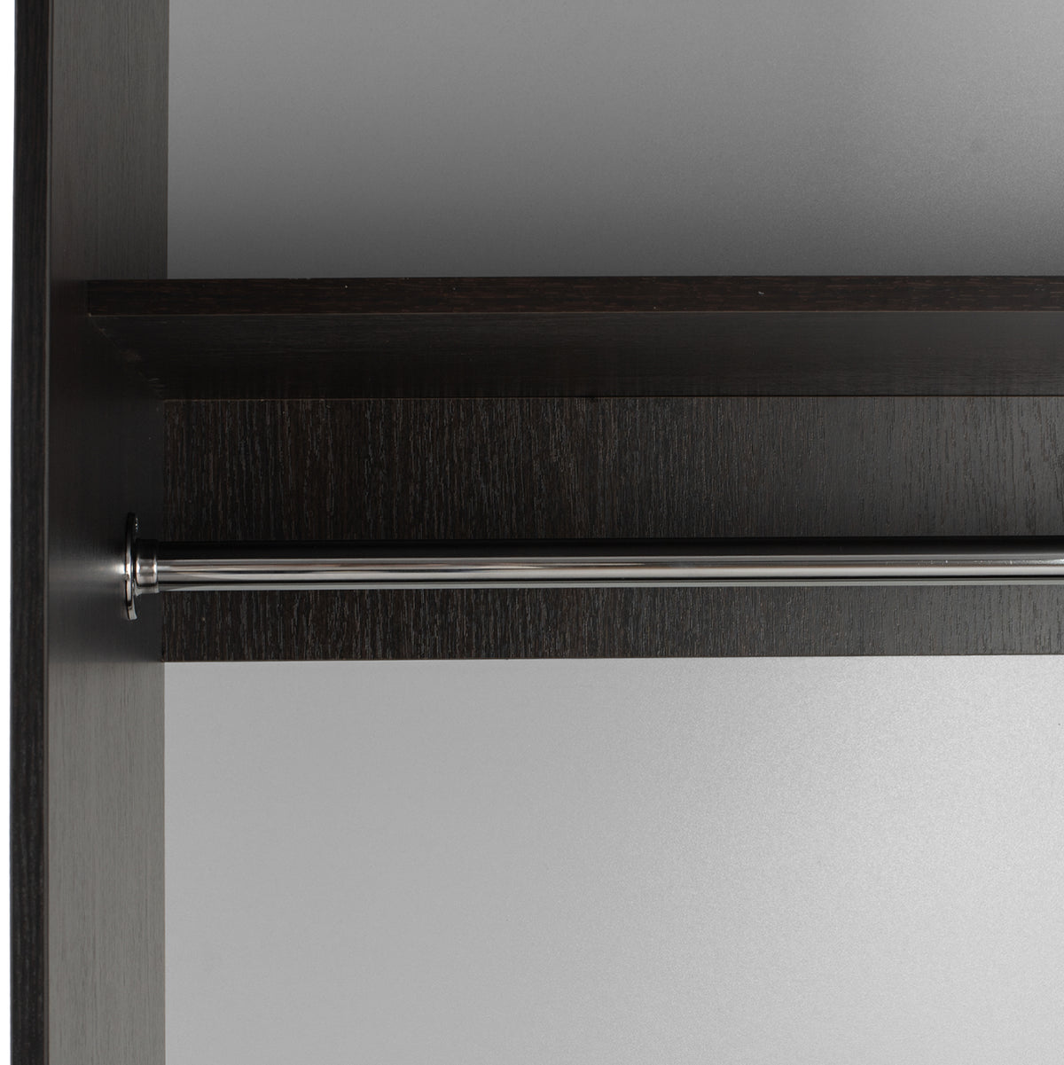 Гардероб 2-крилен ADLER плъзгащи врати огледало венге 160x60x210H